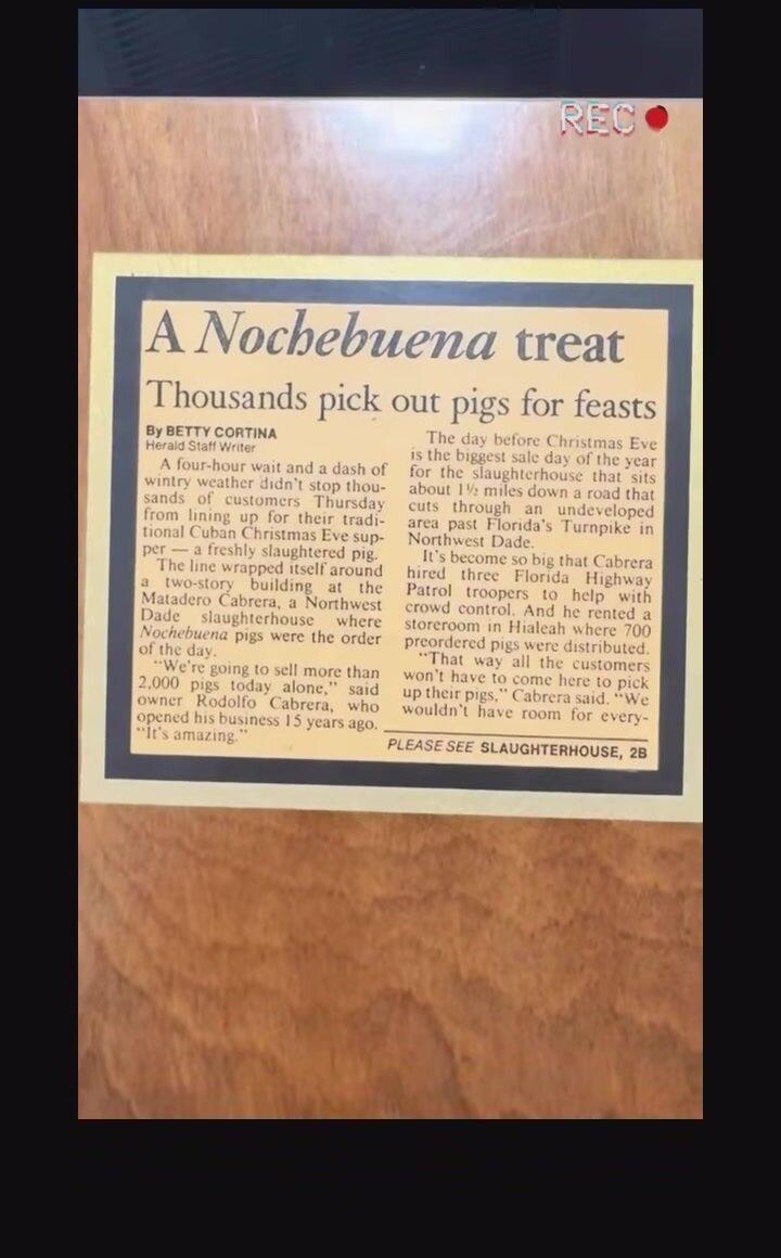 A Nochebuena treat &mdash; local press clipping on Mary's Ranch holiday tradition
