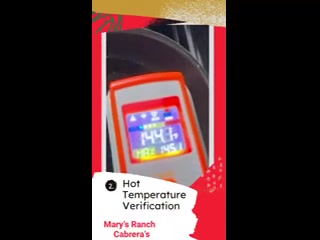 Hot temperature verification check at Mary's Ranch